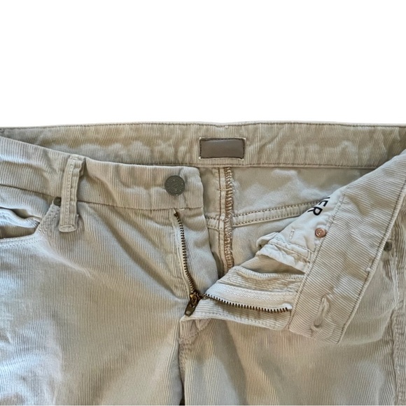 MOTHER corduroy looker cream skinny pant 27 Someone Else’s Fairytale Cord Jean - Picture 5 of 9